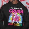 Im Ready To Crush 2Nd Grade Dabbing Unicorn Back To School Hoodie Unique Gifts