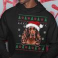 Irish Setter Christmas Ugly Sweater Dog Lover Hoodie Unique Gifts