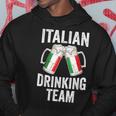 Italian Drinking Team Salute Italy Flag Funny Oktoberfest Hoodie Unique Gifts