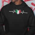 Italy Flag Heartbeat Italian Roots Vintage Hoodie Funny Gifts