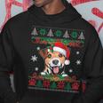 Jack Russell Terrier Christmas Santa Ugly Sweater Dog Lover Hoodie Unique Gifts