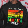 Jamaica Here We Come Matching Family 2023 Dream Vacation Hoodie Funny Gifts