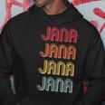 Jana Gift Name Personalized Retro Vintage 80S 90S Birthday Hoodie Unique Gifts