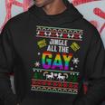 Jingle Bells Jingle All The Gay Ugly Christmas Sweater Hoodie Unique Gifts