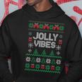 Jolly Vibes Ugly Sweater Jolly Christmas Happy Holidays Hoodie Unique Gifts