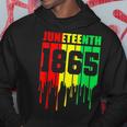 Junenth 1865 African Flag Color Celebrate Junenth Hoodie Funny Gifts
