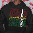 Junenth Black Freedom 1865 African American Hoodie Unique Gifts