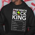 Junenth Black King Melanin Dad Fathers Day Men Father Fun Hoodie Unique Gifts