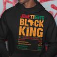 Junenth Black King Nutritional Melanin Dad Fathers Day Hoodie Unique Gifts
