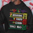 Junenth Breaking Every Chain Since 1865 Freedom Day Hoodie Unique Gifts