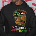 Junenth Celebrate 1865 Freedom Black King Fathers Day Men Hoodie Unique Gifts