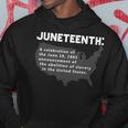 Junenth Celebrates Freedom Black African American History Hoodie Unique Gifts