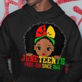 Junenth Is My Independence Day Celebrate Black Girl Kids Hoodie Unique Gifts