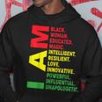 Junenth Proud Black Woman Queen African American Melanin Hoodie Unique Gifts