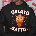 Kawaii Ice Cream Cat Cute Italian Gelato Gatto Sprinkles Hoodie Unique Gifts