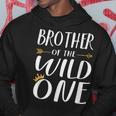 Kids Funny Brother Of The Wild One Thing 1St Birthday Funny Gifts For Brothers Hoodie Unique Gifts