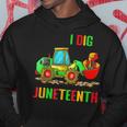 Kids I Dig Junenth Fists Tractor Toddler Boys Tractors Hoodie Unique Gifts