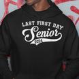 My Last First Day Senior Back To School 2024 Class Of 2024 Hoodie Funny Gifts
