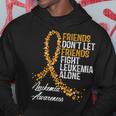 Leukemia Awareness Friends Support Blood Cancer Hoodie Unique Gifts
