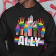 Lgbtq Ally For Gay Pride Month Transgender Flag Distressed Hoodie Unique Gifts
