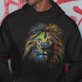 Lion Colorful Lions King Of Animals From Africa Hoodie Unique Gifts