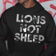 Lions Not Sheep Grey Gray Camo Camouflage Hoodie Unique Gifts