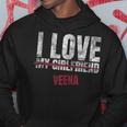 I Love Veena Musical Instrument Music Musical Hoodie Unique Gifts