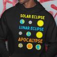Lunar Solar Eclipse And Apocalypse Science Hoodie Funny Gifts
