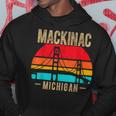 Mackinac Bridge Mackinaw Retro Vintage Michigan Souvenir Hoodie Personalized Gifts