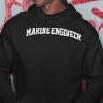 Marine Engineer Vintage Retro Job Sports Arch Funny Hoodie Unique Gifts