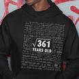 Math Geek Square Root Of 361 19Th Birthday 19 Years Old Math Funny Gifts Hoodie Unique Gifts