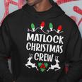 Matlock Name Gift Christmas Crew Matlock Hoodie Funny Gifts