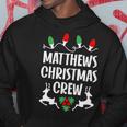 Matthews Name Gift Christmas Crew Matthews Hoodie Funny Gifts