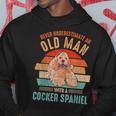 Mb Never Underestimate An Old Man With A Cocker Spaniel Hoodie Funny Gifts