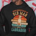 Mb Never Underestimate An Old Man With A Labrador Hoodie Funny Gifts