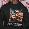 Memorial Day Land Of Free Because Of Brave Veterans American Hoodie Unique Gifts
