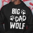 Mens Big Dad Wolf Costume Halloween Daddy Funny Dad Fathers Day Hoodie Unique Gifts