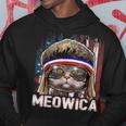 Meowica Cat Mullet American Flag Patriotic 4Th Of July Hoodie Unique Gifts