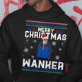 Merry Christmas Wanker Ugly Xmas Sweater Coach Soccer Hoodie Unique Gifts