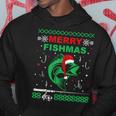 Merry Fishmas Fishing Ugly Christmas Sweater Boy Hoodie Unique Gifts