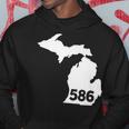 Michigan 586 Area Code Hoodie Unique Gifts