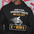 Mountain Bike Ebike Biker Dad Cyclist Gift Ebike Bicycle Gift For Mens Hoodie Funny Gifts