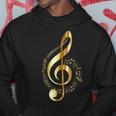 Music Note Gold Treble Clef Musical Symbol For Musicians Hoodie Unique Gifts