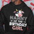 Nanny Of The Birthday Girl Cows Farm Cow Nanny Hoodie Unique Gifts
