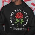Narcotics Anonymous Recover Loudly Na Aa Sobriety Hoodie Personalized Gifts