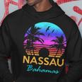 Nassau Bahamas Beach Trip Retro Sunset Summer Vibes Graphic Bahamas Funny Gifts Hoodie Unique Gifts