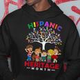 National Hispanic Heritage Month Hand Flag Tree Roots Latino Hoodie Funny Gifts