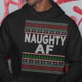 Naughty Af Ugly Christmas Sweater For Couples Hoodie Unique Gifts