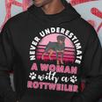 Never Underestimate A Man With A Rottweiler Hoodie Funny Gifts