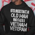 Never Underestimate An Old Man Who Is Also A Vietnam Veteran Gift For Mens Hoodie Funny Gifts